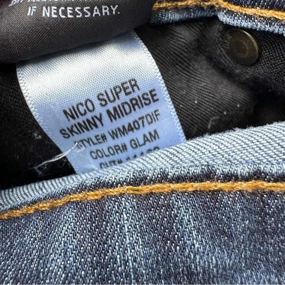 Hudson Nico Super Skinny Midrise Jeans Dark Blue Skinny Jeans - Picture 5 of 10